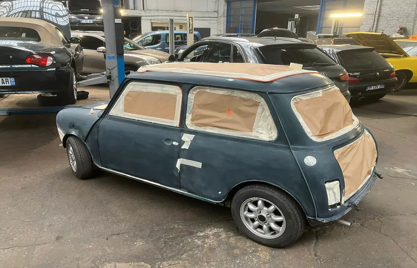 Mise en Peinture Austin Mini — étape 1